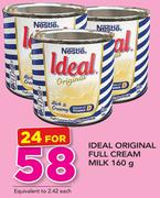 Ideal Original Full Cream Milk-24x160g