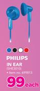 Philips In Ear SHE3010-Each