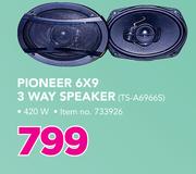 Pioneer 6 x 9 3 Way Speaker TS-A6966S