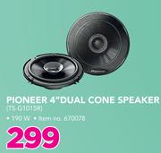 Pioneer 4" Dual Cone Speaker TS-G1015R