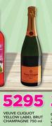 Veuve Cliquot Yellow Label Brut Champagne-750ml