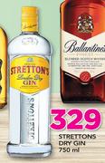 Strettons Dry Gin-750ml