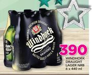 Windhoek Draught Lager NRB-6 x 440ml