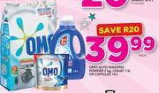 Omo Auto Washing Powder 2kg Or Liquid 1.5Ltr Or Capsules 14's-Each