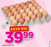 Large Eggs 30's-Per Tray