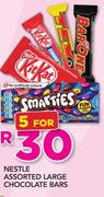 Nestle Assorted Large Chocolate Bars-For 5