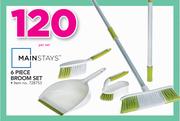 Mainstays 6 Piece Broom Set