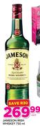 Jameson Irish Whiskey-750ml
