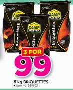 Camp Master Briquettes 5kg-For 3