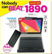 Telefunken 10" 3G Tablet Combo Pack TELC-1013GIQP Free Powerbank & Keyboard