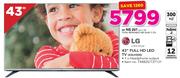 LG 43" Full HD LED TV 43LH500