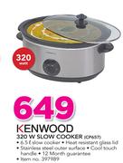 Kenwood 320W Slow Cooker CP657