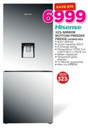 Hisense 323Ltr Mirror Bottom Freezer Fridge 420BMI-WD