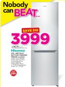 Hisense 299Ltr Metallic Bottom Freezer/Fridge H299BME