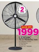 Logik 75cm Pedestal Fan
