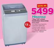 Hisense 13Kg Top Load Washing Machine WTX1320S