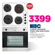 KIC 2 Piece Stainless Steel Hob & Oven 