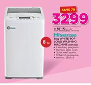 Hisense 8Kg White Top Load Washing Machine WTS802