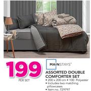 Mainstays Assorted Double Comforter Set-Per Set