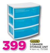 Addis 3 Drawer Storage Unit