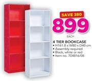 4 Tier Bookcase-Each