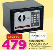 Mainstays Mini Digital Lockable Box