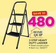 Home Quip 3 Step Heavy Duty Ladder