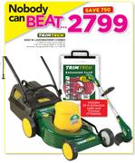 Trimtech 2400W Lawnmower Combo Includes 25m Extension Cable & Trimmer