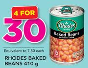 Rhodes Bakes Beans-4 x 410g