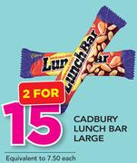 Cadbury Lunch Bar Large-For 2