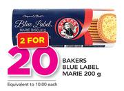 Bakers Blue Label Marie-2 x 200g