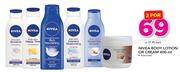 Nivea Body Lotion Or Cream Assorted- 400ml Each