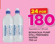 Bonaqua Pump Still Prepared Water-24 x 750ml