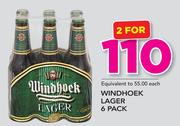 Windhoek Lager 6 Pack-For 2