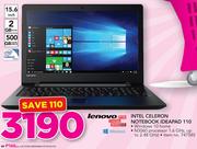 Lenovo 15.6" Intel Celeron Notebook IDEAPAD 110
