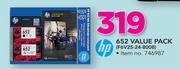 HP 652 Value Pack F6V25-24-8008