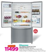 Hisense 536Ltr French Door Bottom Freezer/Fridge 720FS-WD