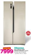 Hisense 670Ltr Side By Side Fridge/Freezer H670SG