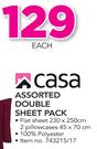 Casa Assorted Double Sheet Pack-Each