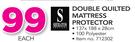 Sheraton Double Quilted Mattress Protector-137 x 188 x 28cm