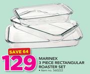 Marinex 3 Piece Rectangular Roaster Set