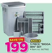 Addis 5 Piece Bigga Bin Set
