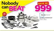 Mainstays 63 Piece Starter Set