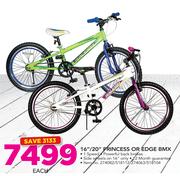 Raleigh 16"/20" Princess Or Edge BMX-Each