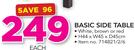 Basic Side Table H44 x W45 x D45cm-Each
