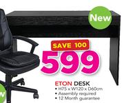 Eton Desk H75 x W120 x D60cm