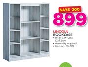 Lincoln Bookcase H121 x W100x D29.5cm