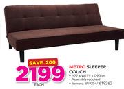 Metro Sleeper Couch-H77 x W179 x D90cm Each