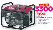 Ryobi 2.7 KW Generator RG-2700