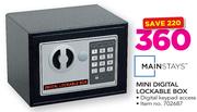 Mainstays Mini Digital Lockable Box